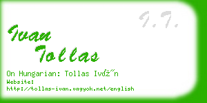 ivan tollas business card